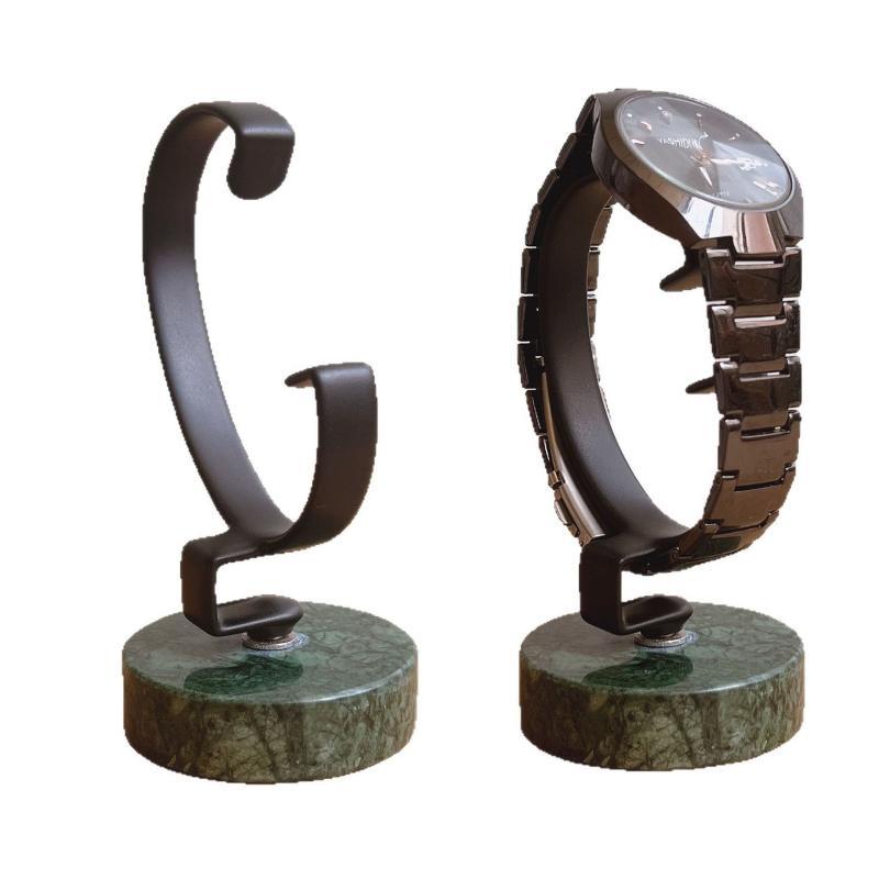 Jewelry And Watches Inc - Watch Display Stand Marble Base Metal