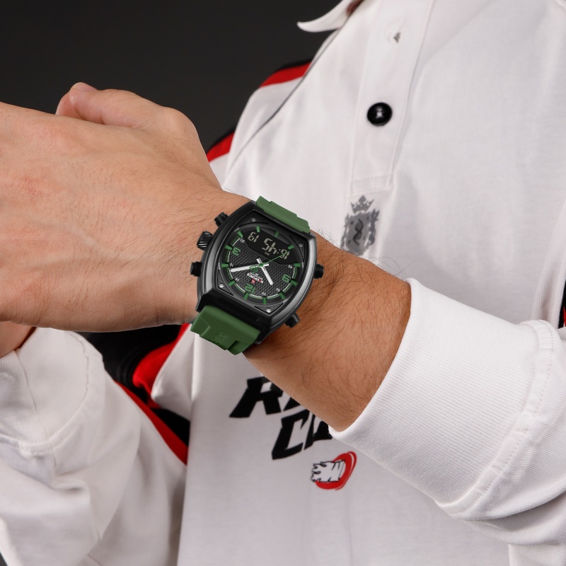 NAVIFORCE Men Dual Display Wat - Watch Display Box review and price