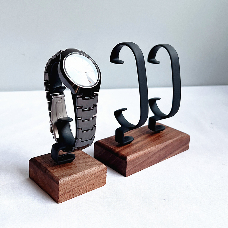Wooden C‑Shaped Watch Holder,  - Jewelry And Watches Inc review and price