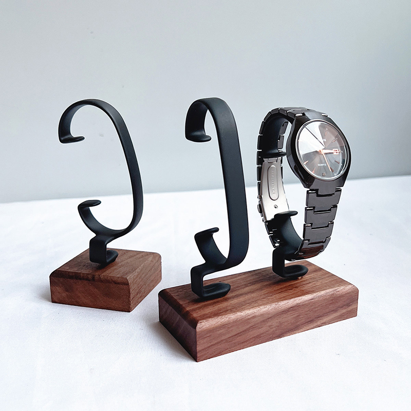 Wooden C‑Shaped Watch Holder,  - Jewelry And Watches Inc review and price