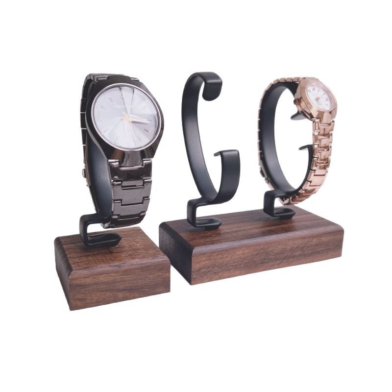Wooden C-Shaped Watch Holder J - Jewelry And Watches Inc review and price