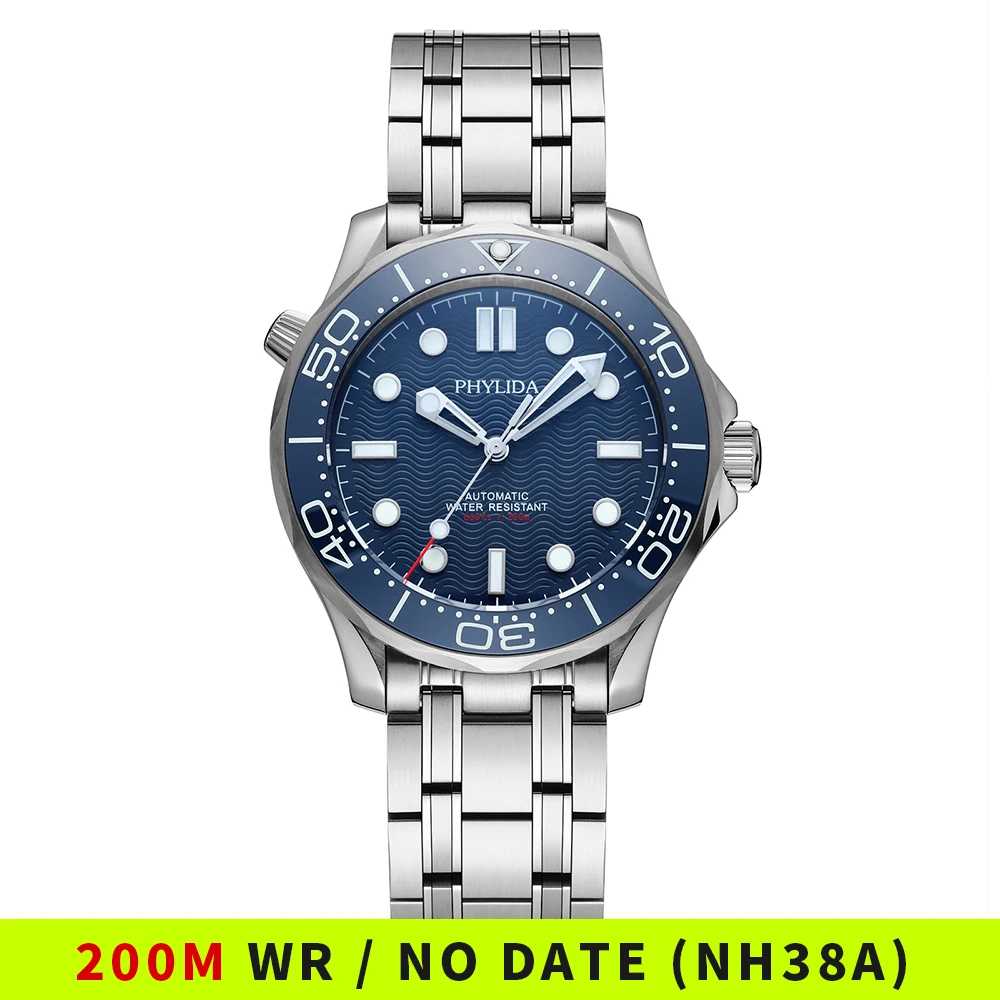 PHYLIDA Blue Dial NH38a Automa - Seiko Watch Prospex review and price