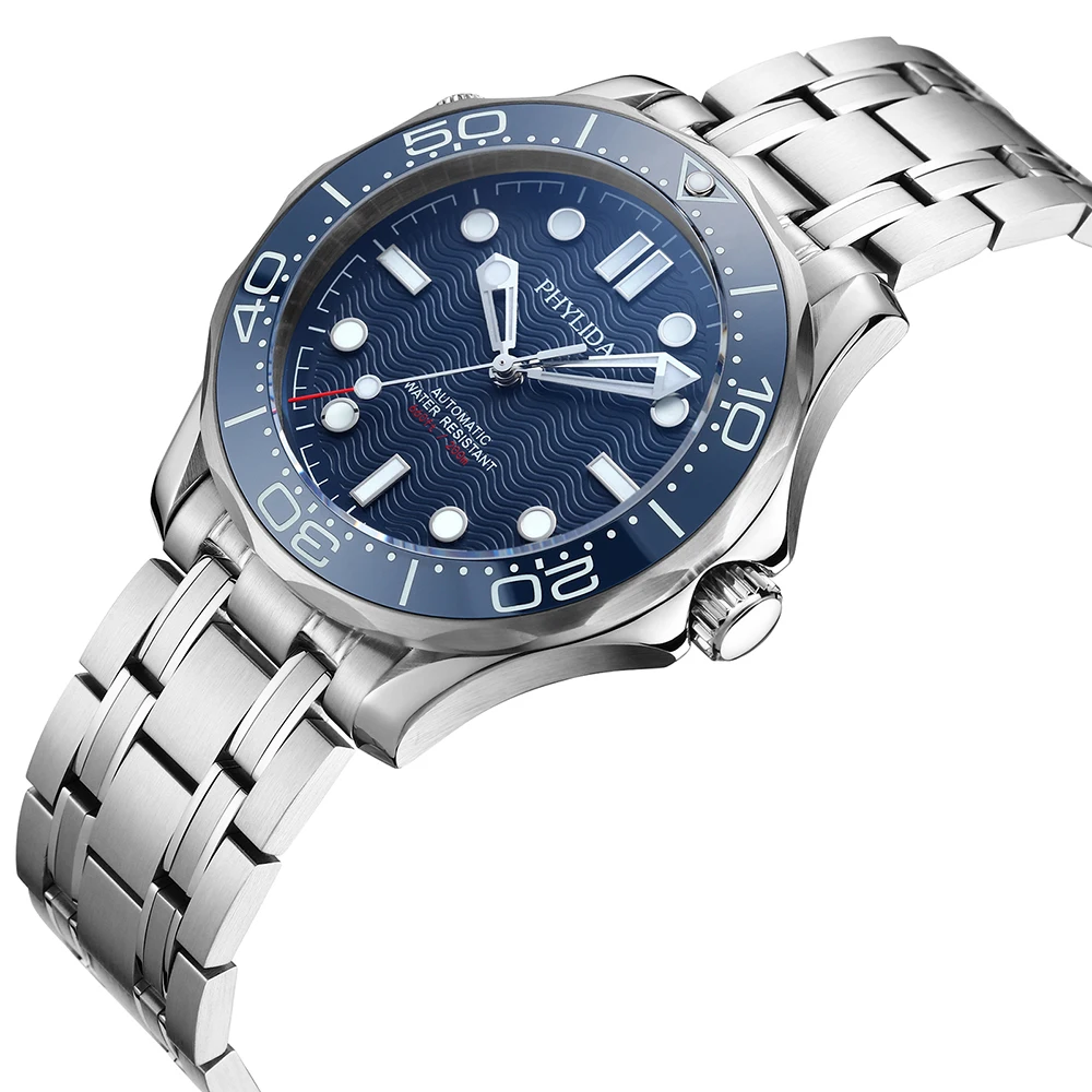 PHYLIDA Blue Dial NH38a Automa - Seiko Watch Prospex review and price