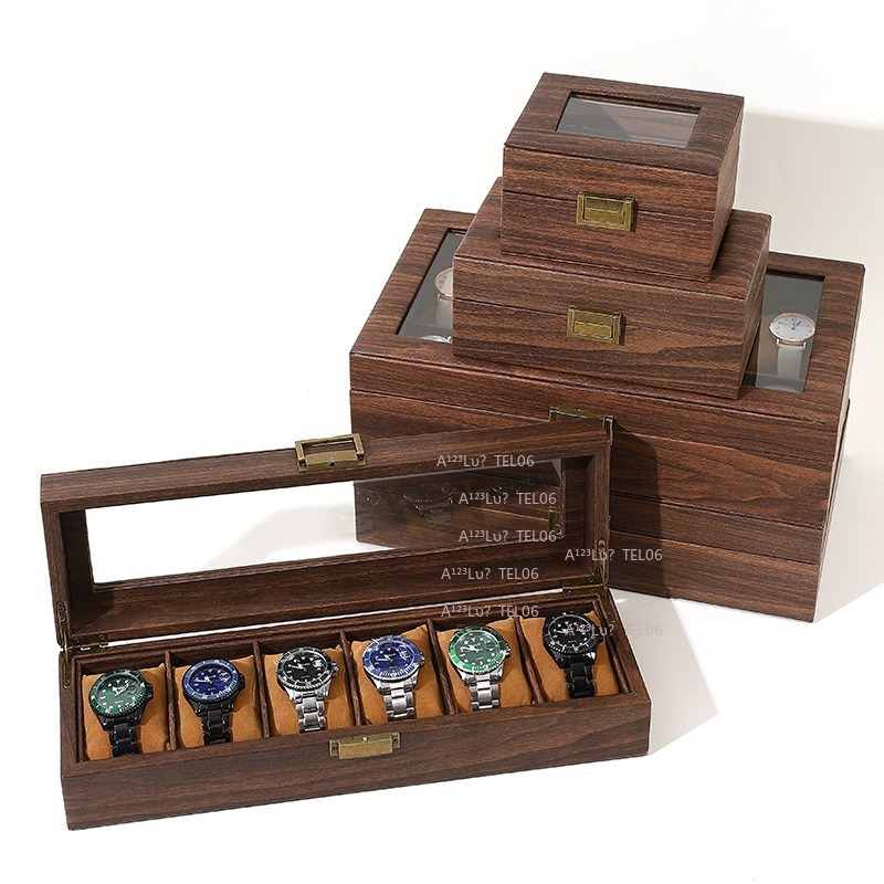 Vintage Wood Grain PU Leather  - Watch Display Box review and price