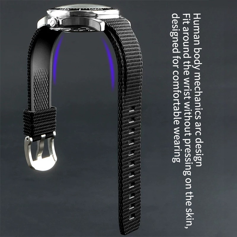 Arc-shaped curved fluororubber - Seiko Watch Prospex review and price