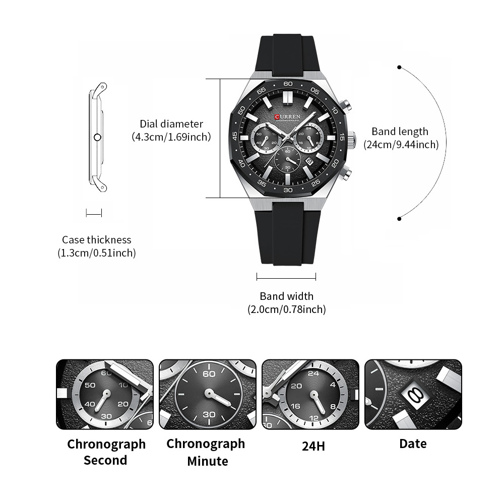 CURREN Fashion Casual Men Spor - Jewelry For Watches review and price