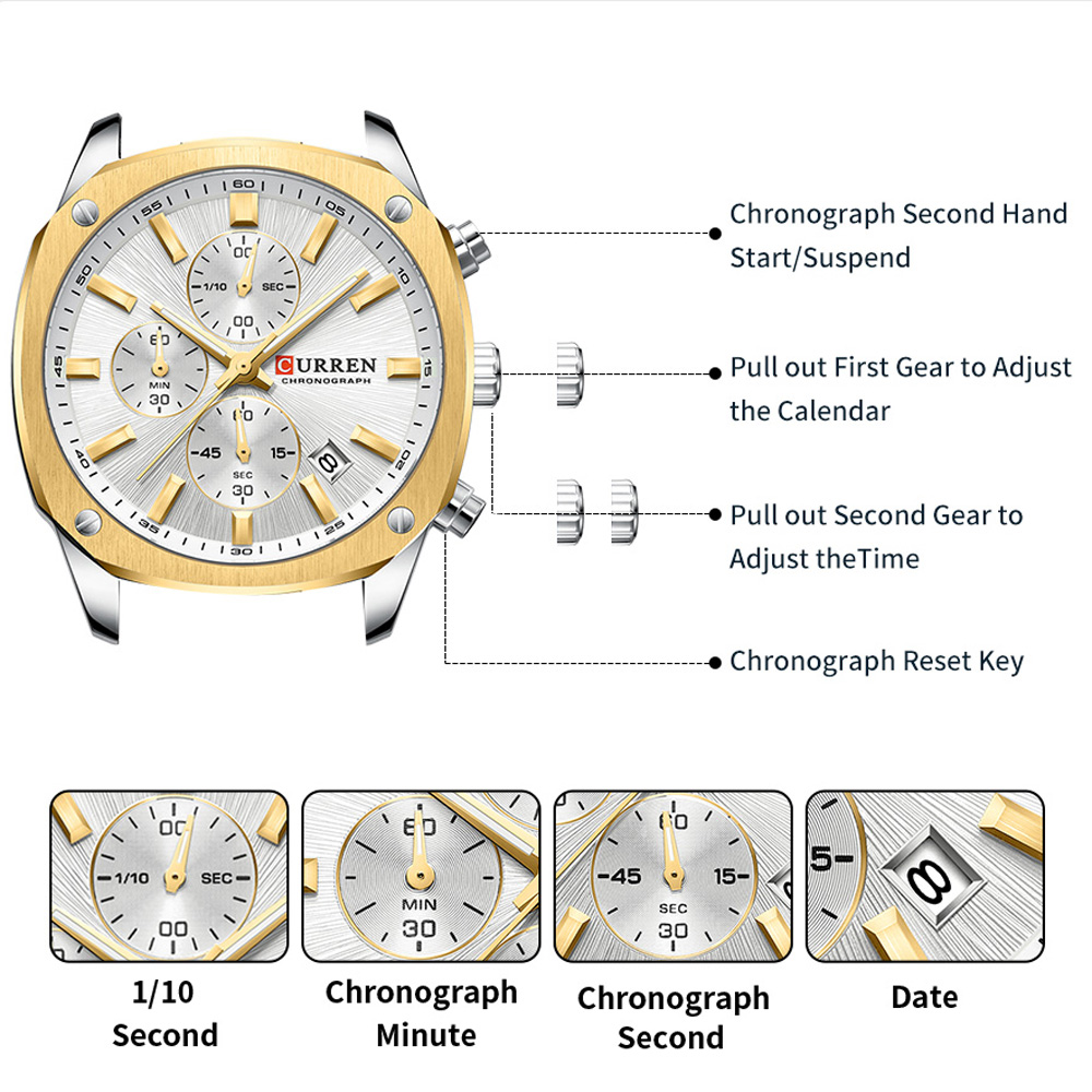 CURREN Modern Men's 42mm Sport - Jewelry For Watches review and price